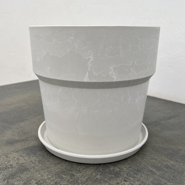 アーバンプランツポットソリッド（ミルク）直径19.5×高さ18.5cm　81004