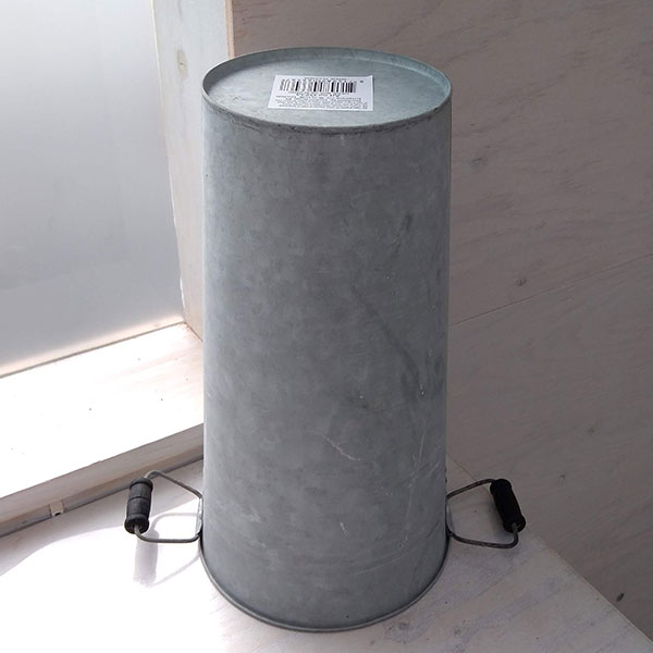 エッシャーデザイン:オールドジンク・両取っ手付き深バケツL高さ30cm OZ33
