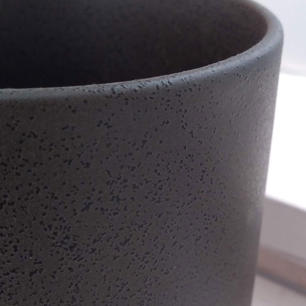 ホヤ：プビカリクス シルバーピンク3号　ミヤビ鉢ブラック入り