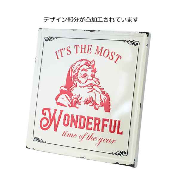 園芸ネット本店｜ブリキサインボード ：ブリキプレート サンタ(CM1586