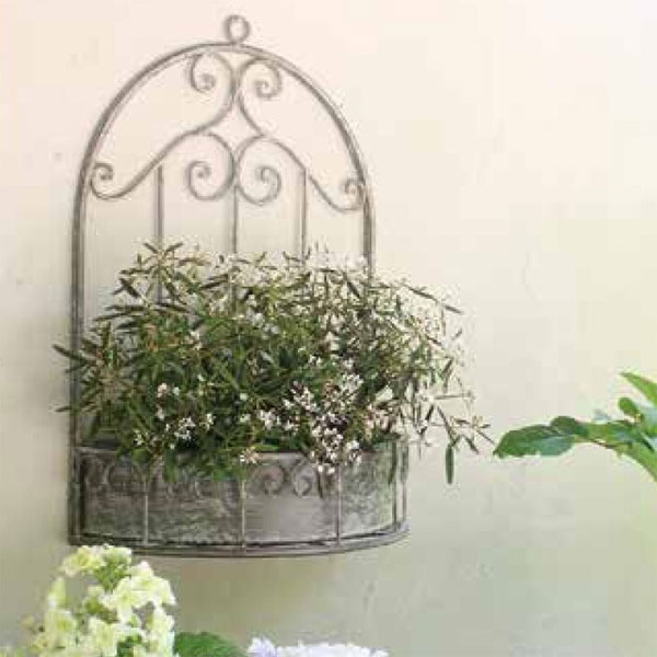 シャビーウォールラウンドプランター(6077)