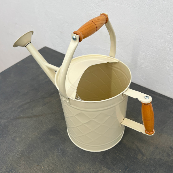 ジョウロ(鉄製)3.5L：（アイボリー）(81608)