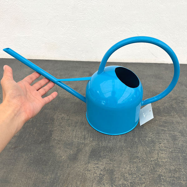 ジョウロ(鉄製)1.4L:(ブルー)(81610)