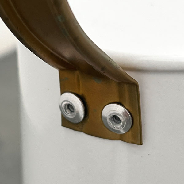 ジョウロ(鉄製)1.8L：（ホワイト）(81615)