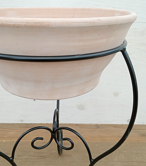 フラワースタンド：エレガントRS-450とトスカーナ：スムースボール ホワイトのセット