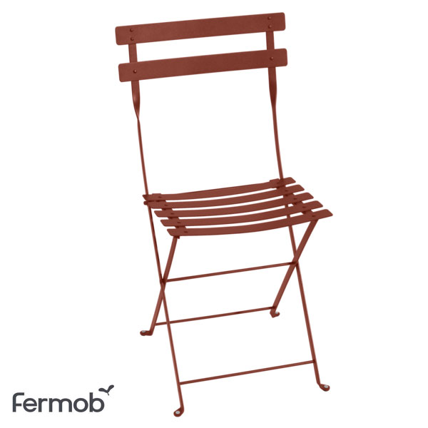 フェルモブ（Fermob）：ビストロメタルチェア　レッドオーカー   2脚セット