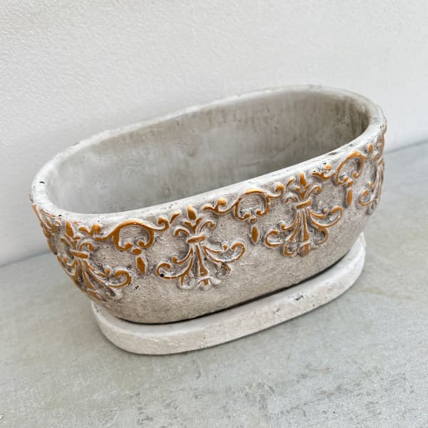 アラベスク・オーバルポットS（QO-08） 4個セット