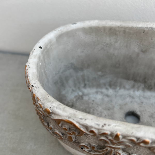 アラベスク・オーバルポットS（QO-08） 4個セット