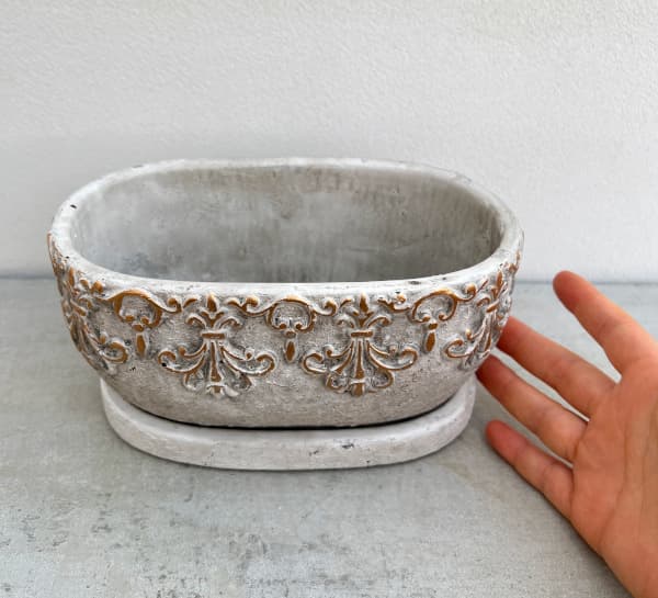 アラベスク・オーバルポットS（QO-08） 4個セット