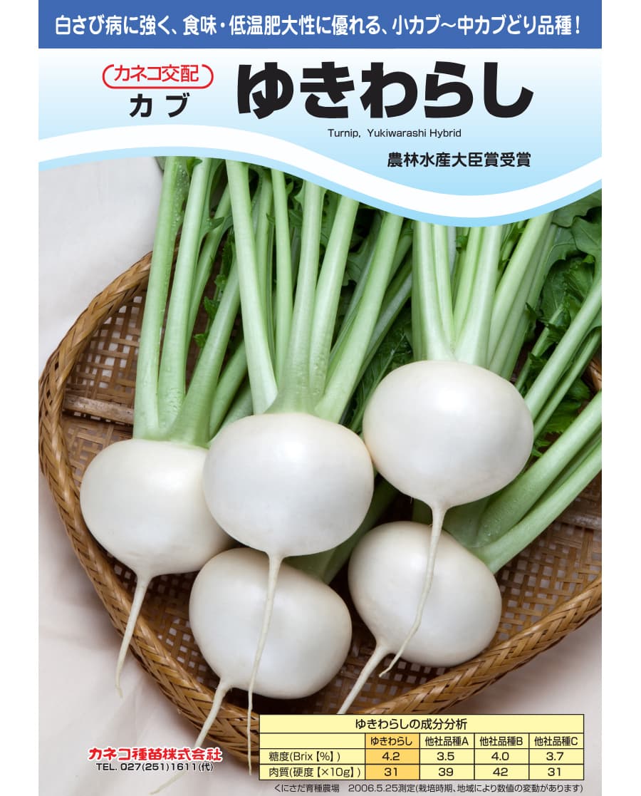 [送料無料](業務用・受注生産品)カブ種：ゆきわらし　1dl[野菜タネ]*