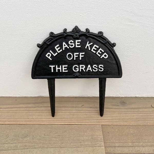 ガーデンメッセージ：キープオフザグラス（6656）