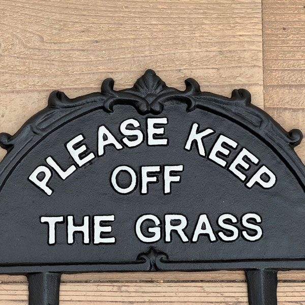 ガーデンメッセージ：キープオフザグラス（6656）