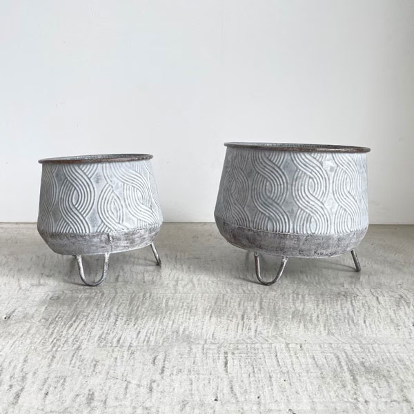 インタ・ホワイトレッグポット 2点セット（BW-06）