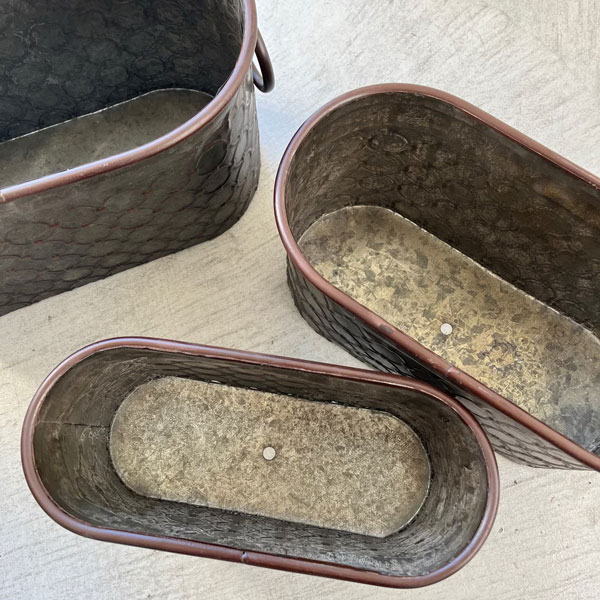 フロル・オーバルポット 3点セット（BZ-14）