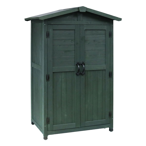 [送料無料]三角屋根収納庫　ダークグリーン（KGRS1600-2GRN）