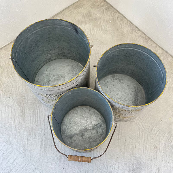 ハーバル・バケツ（L ・M・S）3点セット（OE-30）