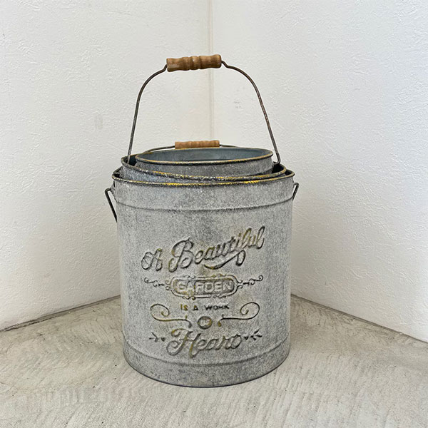 ハーバル・バケツ（L ・M・S）3点セット（OE-30）