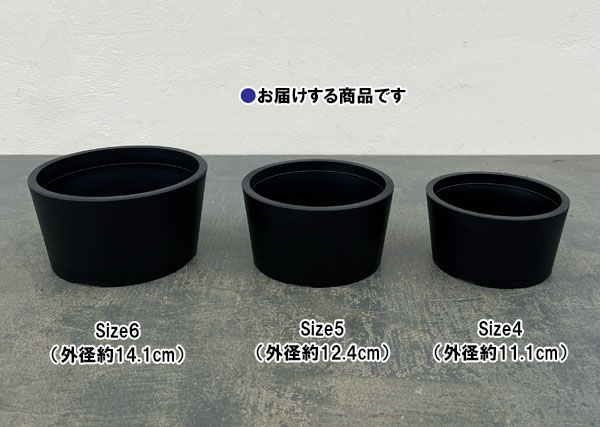 マセタ:プラスチックポット ベーシックロー サイズ5(外径12.4×高さ6.7cm)