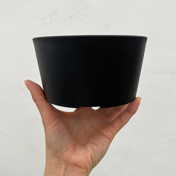 マセタ：プラスチックポット ベーシックロー サイズ6（外径14.1×高さ7.5cm）