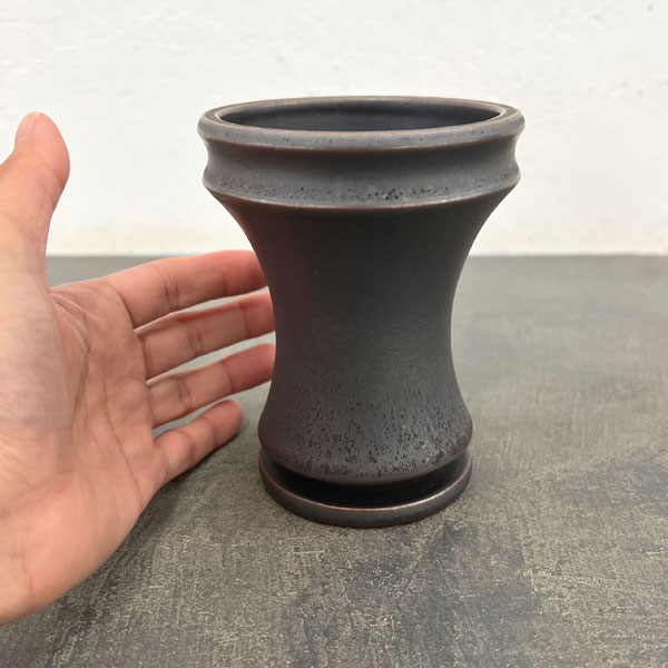 アロイ ポット アンド ソーサー:Sサイズ ハイタイプ(直径9.0cm、高さ11.2cm)