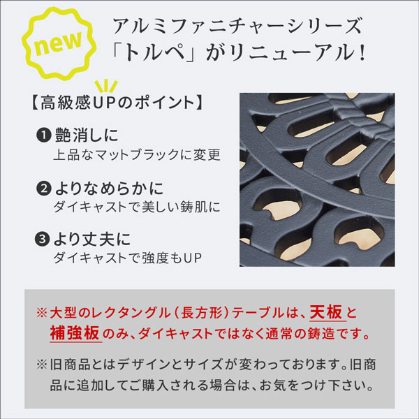 [送料無料]アルミ製アームチェア 2脚セット 「トルペ」 マットブラック（BKS-C5289-2P-BLK）