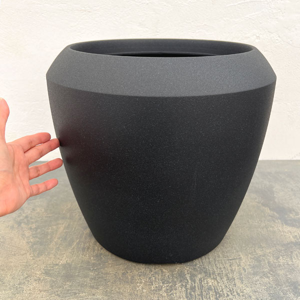 樹脂鉢ライズS　BK（ブラック）（直径32cm・穴無し）
