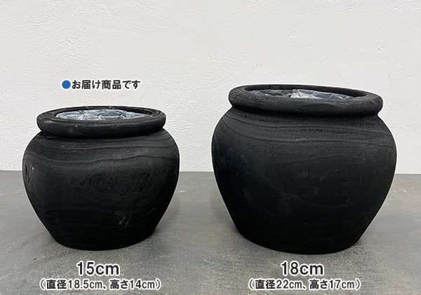 ナックス ジャーポット ブラック 15cm