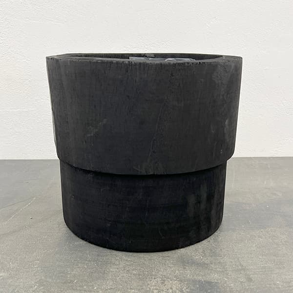 ナックス シリンダーポット ブラック 23cm