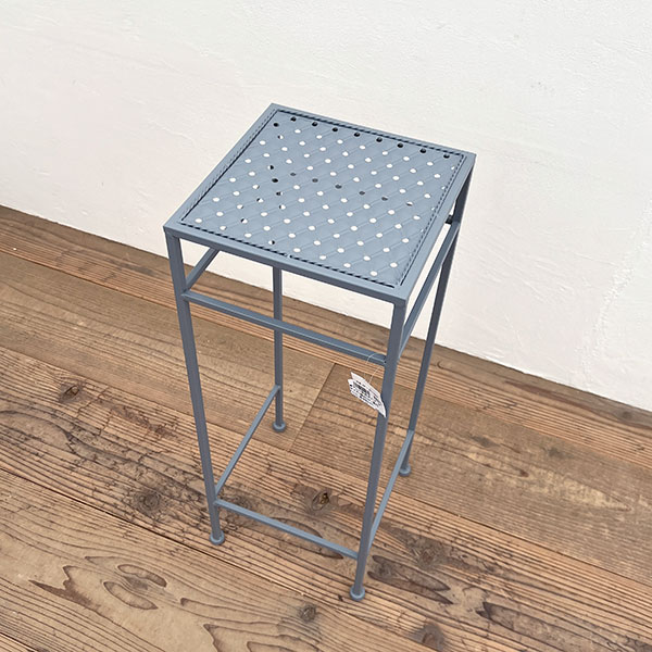 グレー角花台ハイ　Mサイズ（幅23cm、奥行23cm、高さ60cm）AFGK24-L3S