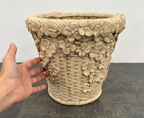 エリーゼバスケットベーシックS-IV アイボリー/直径25.5cm(GFB459IV)