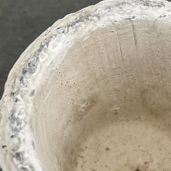 モスポット:カクタスポットホワイトSSS（直径8cm×高さ6.5cm）