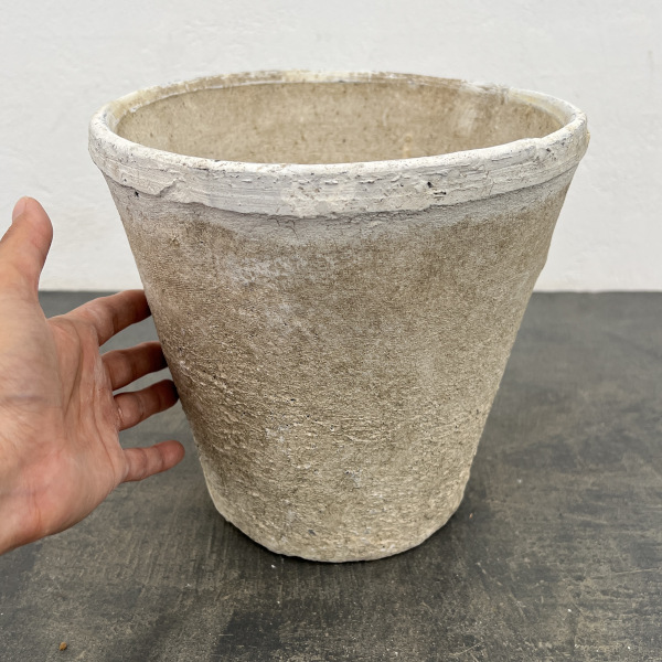 モスポット:ローズポットグレーL（直径20cm×高さ19cm）