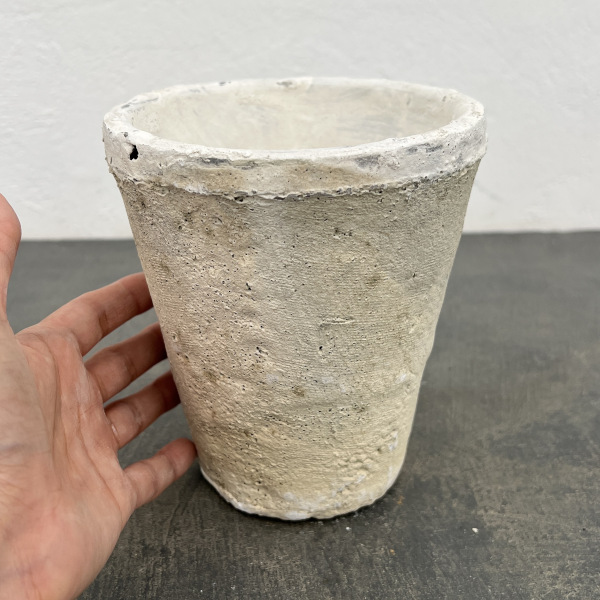 モスポット:ローズポットグレーS（直径13cm×高さ14cm）