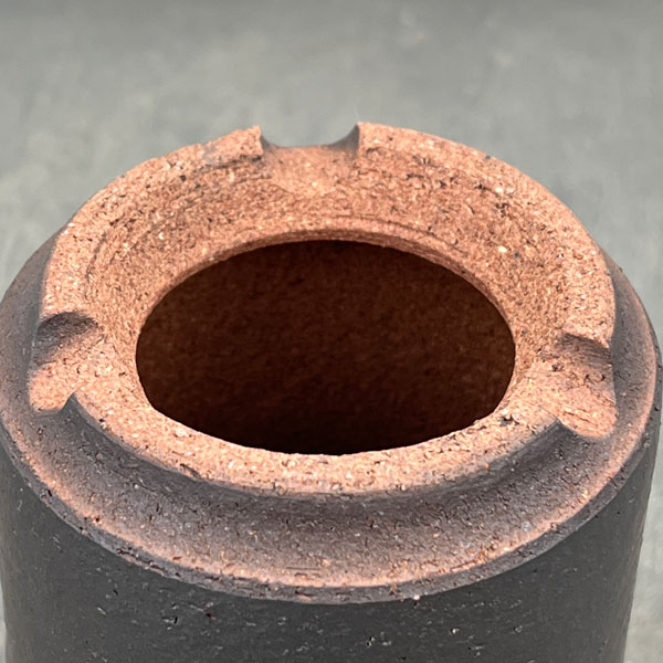 信楽焼き：金彩切立 3.5号（直径約11cm）