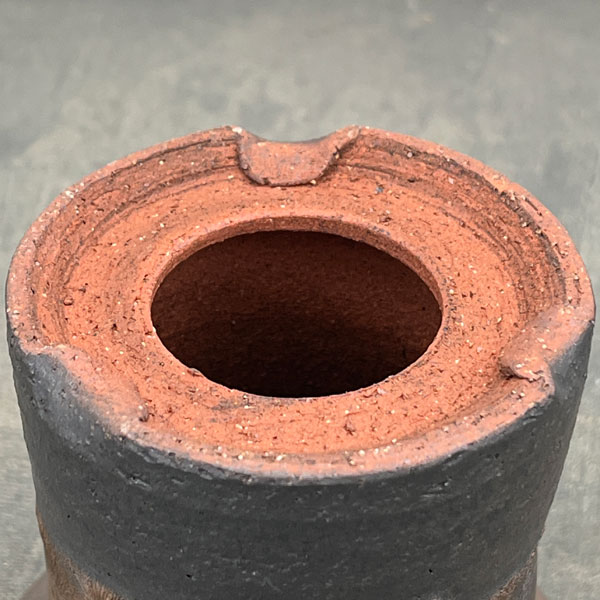 信楽焼き：金彩セッコク 3.5号（直径約10.5cm）