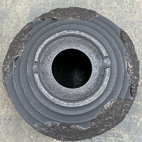 信楽焼き：金彩荒砂ソリ（直径約12cm）