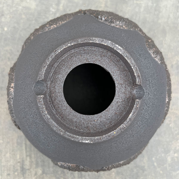 信楽焼き：金彩荒砂丸（直径約11.5cm）