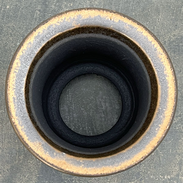 信楽焼き：金彩オモト 5号（直径約15cm）