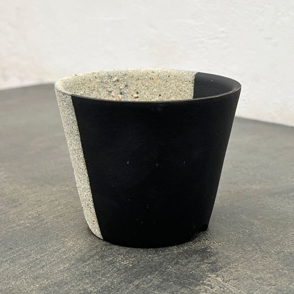 信楽焼き：雅-左右掛分（直径約10cm）