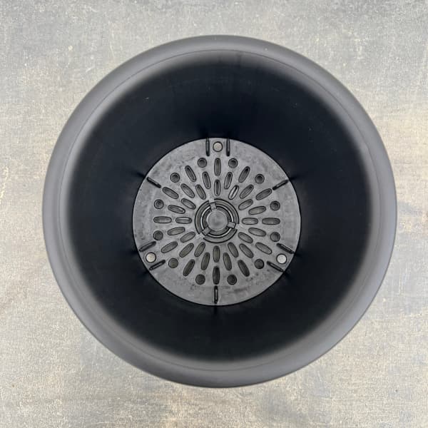 菊鉢5号（直径16.5cm）ブラック