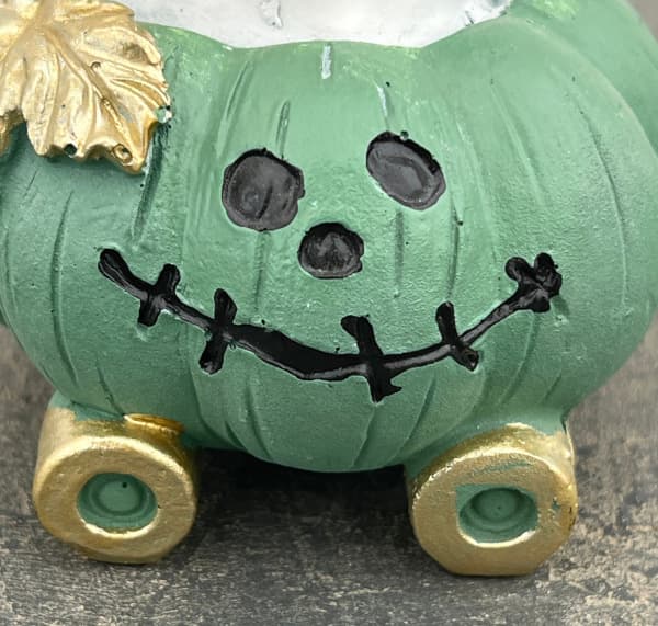 ハロウィンレジンオーナメント25-Cゴースト*パンプキンGR/ グリーン（HGHW03GR）