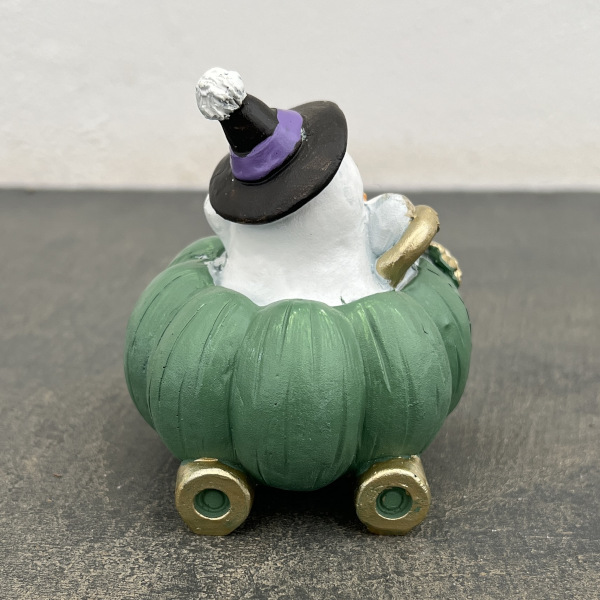 ハロウィンレジンオーナメント25-Cゴースト*パンプキンGR/ グリーン（HGHW03GR）