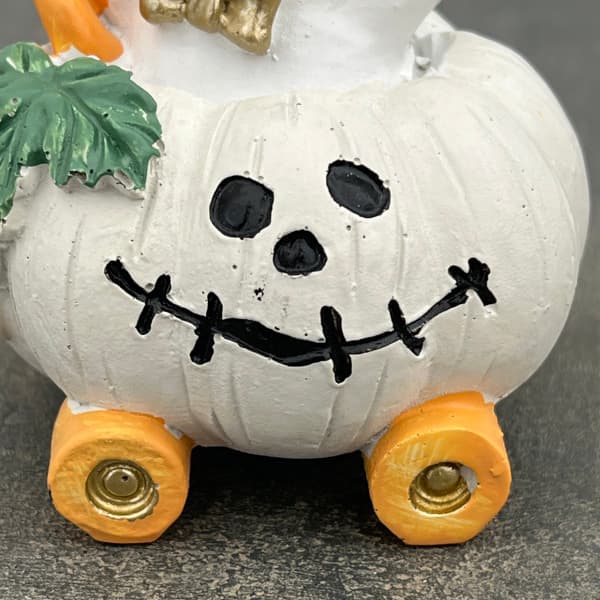 ハロウィンレジンオーナメント25-Cゴースト*パンプキンWH/ ホワイト（HGHW03WH）