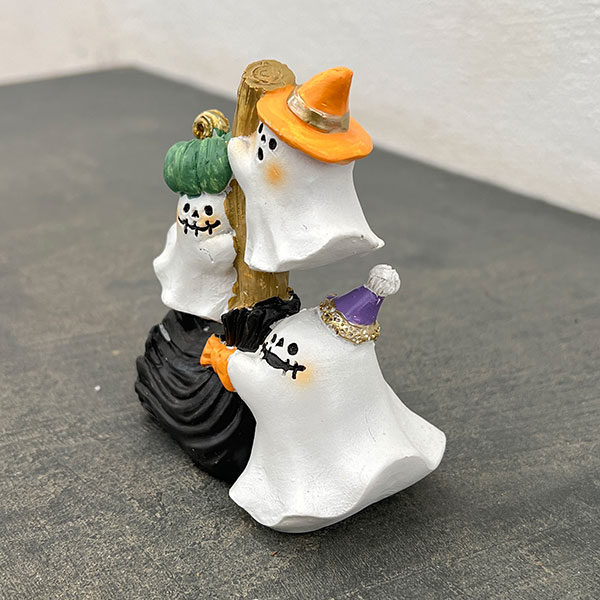 ハロウィンレジンオーナメント25-D-3ゴーストGR / グリーン（HGHW04GR）