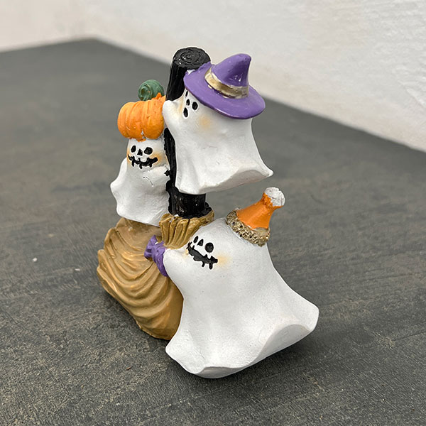ハロウィンレジンオーナメント25-D-3ゴーストOR/ オレンジ(HGHW04OR)