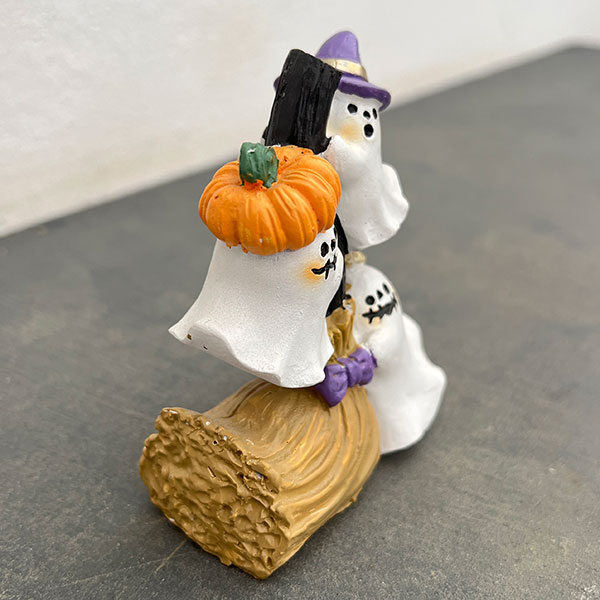 ハロウィンレジンオーナメント25-D-3ゴーストOR/ オレンジ(HGHW04OR)