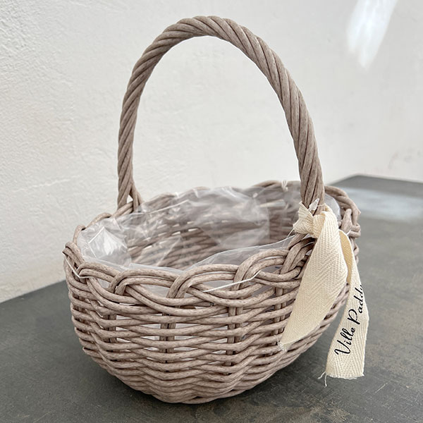 ＰＰラタンオーバルハンドルＳ・ベージュ幅24cm（30004）