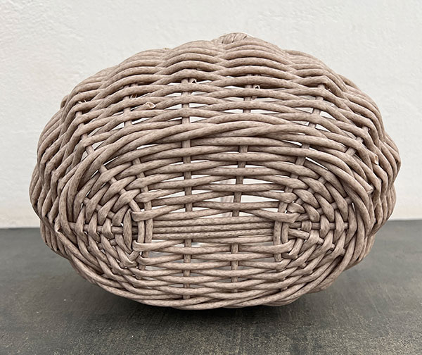 ＰＰラタンオーバルハンドルＳ・ベージュ幅24cm（30004）