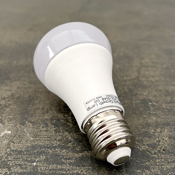 LEDプラントライト:レデコ LPL05WB2K 植物育成用LED 電球タイプ