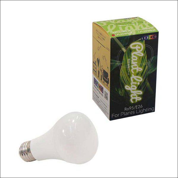 LEDプラントライト:レデコ LPL05WB2K 植物育成用LED 電球タイプ